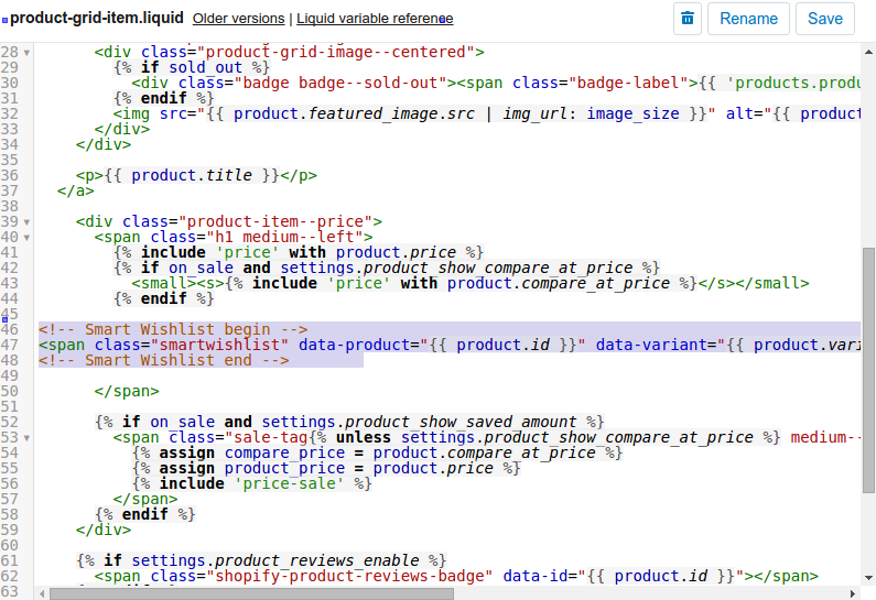 Adding Code to Collection pages on Supply theme of Shopify