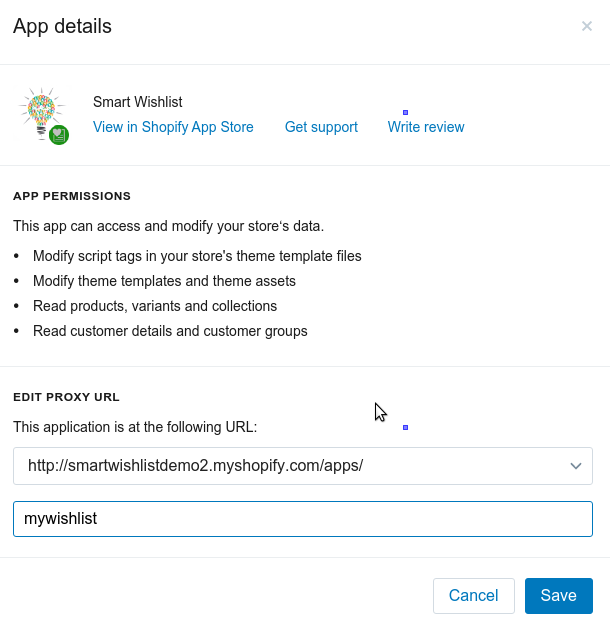 Smart Wishlist App Details