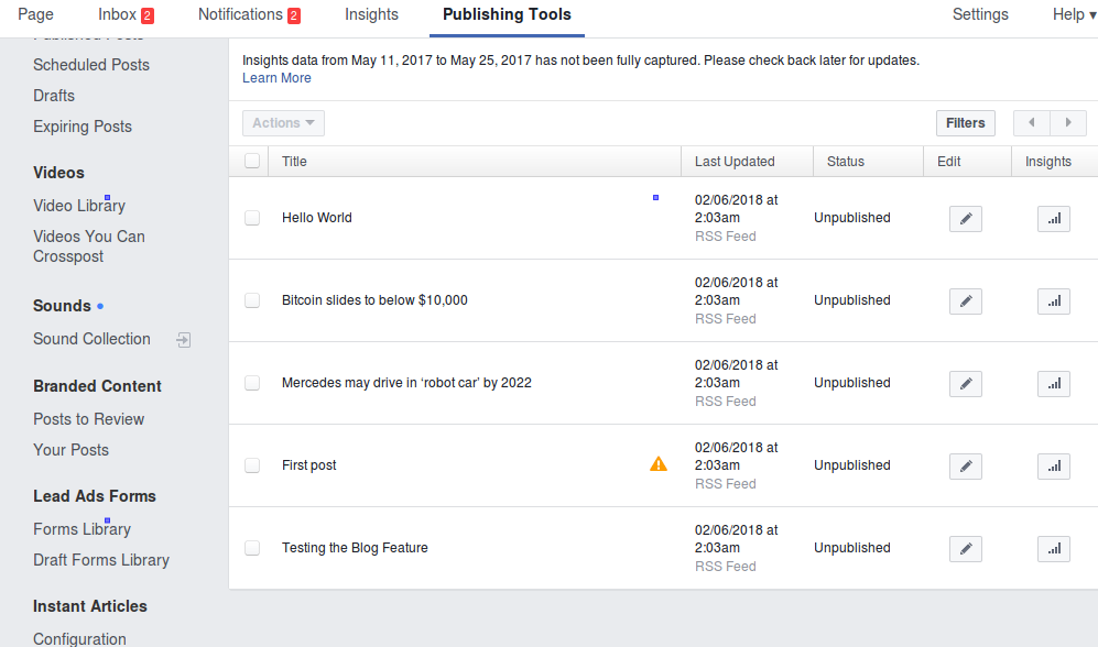 Instant Articles Production Articles